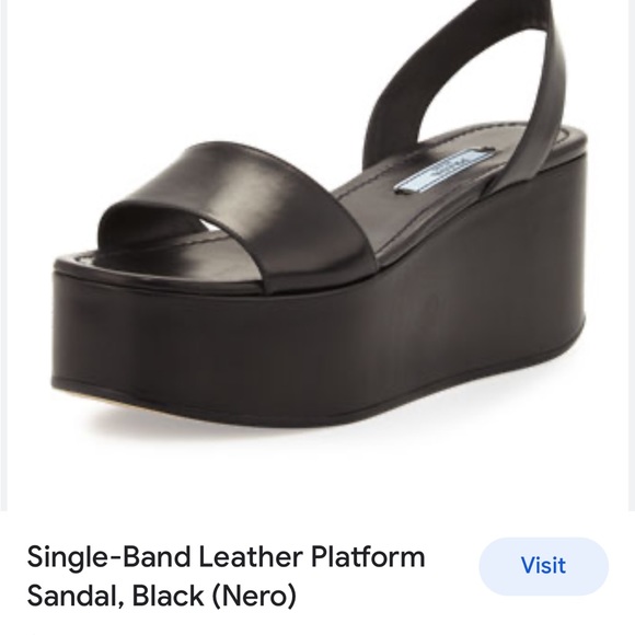 Prada platform sandals 39 1/2 - Picture 5 of 6